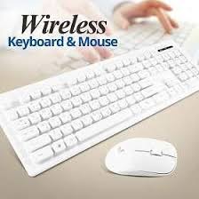 Genuine Wireless Desktop Waterproof Keyboard & Ergonomic Mouse Combo, English/Arabic, White  GN-KM232W