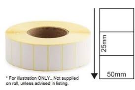 BOX 50 PCS Thermal Bar-code Labels كرتون 50 رول استيكر باركود حراري