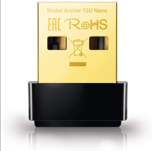 محول TP-Link Archer T2U (AC600) Nano اللاسلكي USB - 600 ميجابت في الثانية / USB 2.0 