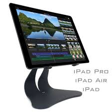 حامل iPad وحامل الكمبيوتر اللوحي PRO قابل للتعديل باللون الأسود