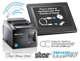 STAR TSP143IIIU Grey Thermal USB Printer from STAR - iOS Compatible